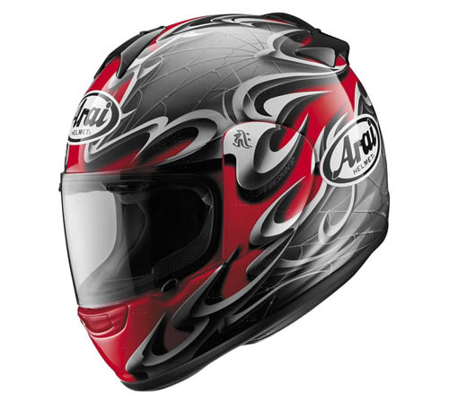 Clearance! ARAI VECTOR WEB RED HELMET