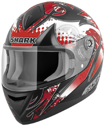 Shark S650 Rokx Black/White/Red Helmet