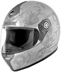 Shark RSF 3 Kobe Silver Metal Helmet