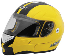 KBC FFR Elan Yellow/Black Helmet