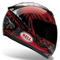 Bell Edge Red/Silver Apex Helmet