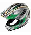 Suomy Spectre Silver/Green Helmet