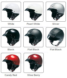 Atlantic Moto HJC AC-2M Kawasaki Vulcan Open Face Helmet